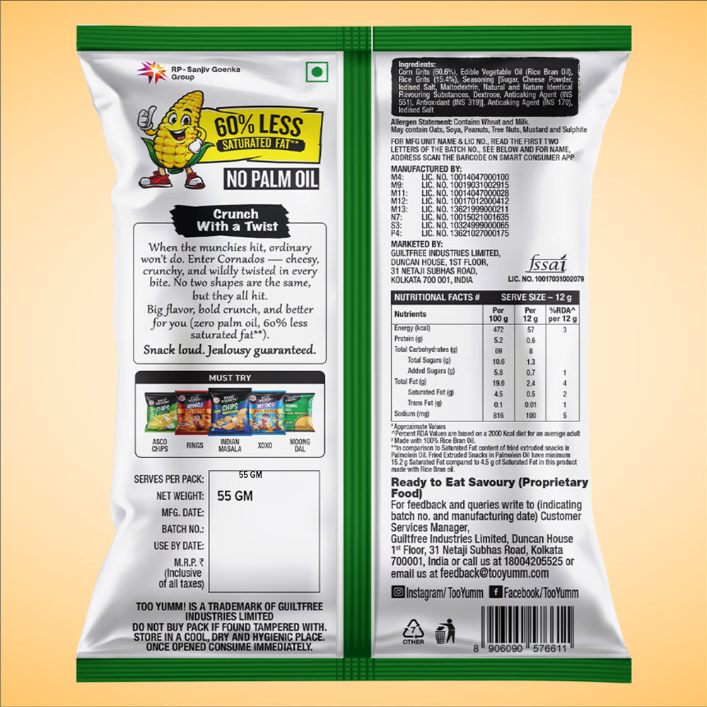 Cornado Extra Cheesy Corn Puffs