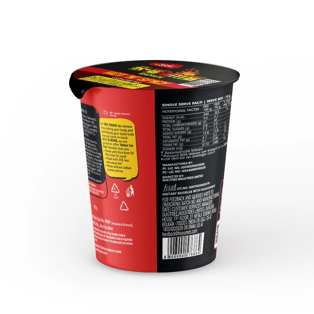 K-Bomb Fusion Hot N Spicy Cup Noodles