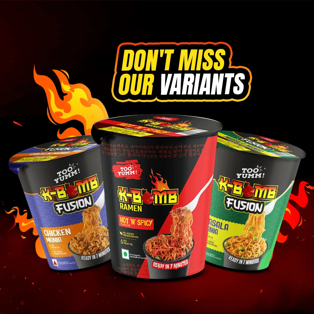 K-Bomb Fusion Hot N Spicy Cup Noodles