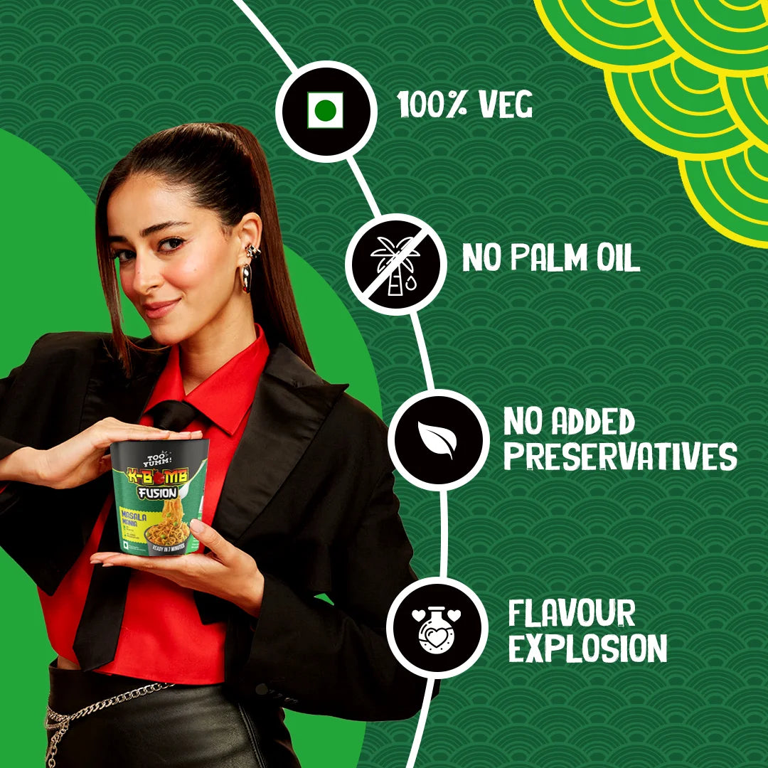 K-Bomb Fusion Masala Mania Cup Noodles