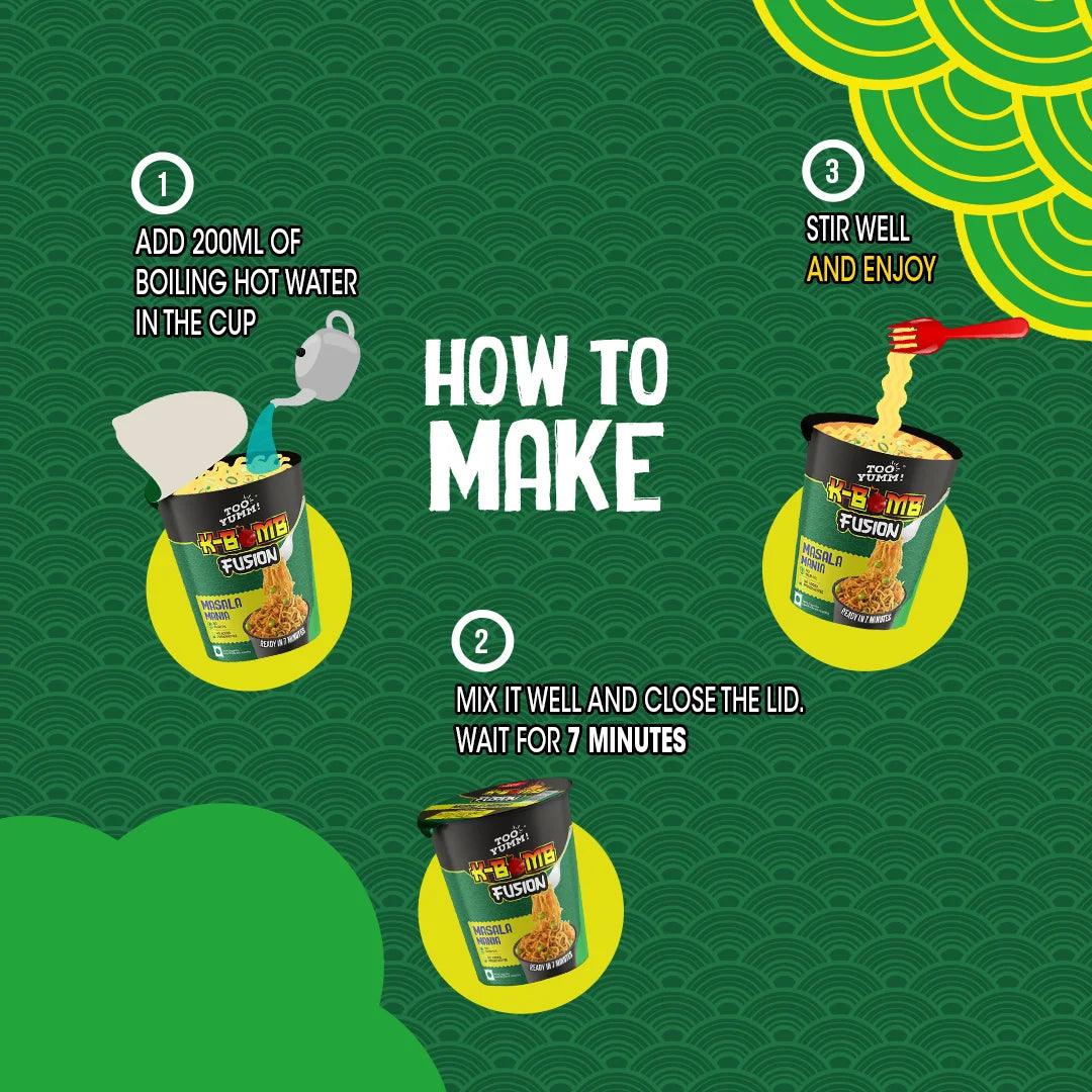 K-Bomb Fusion Masala Mania Cup Noodles