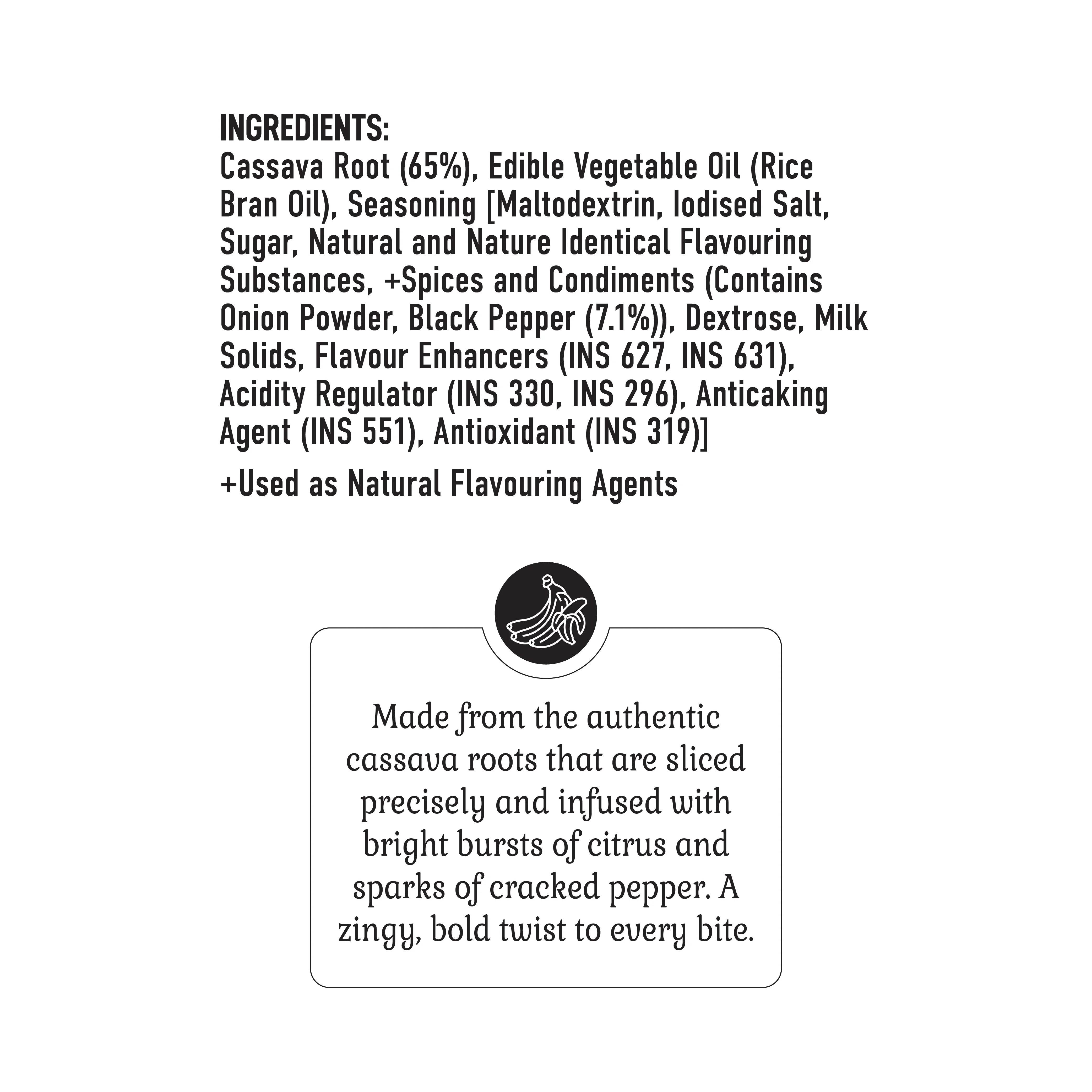 Tapioca Chips Citrus & Pepper