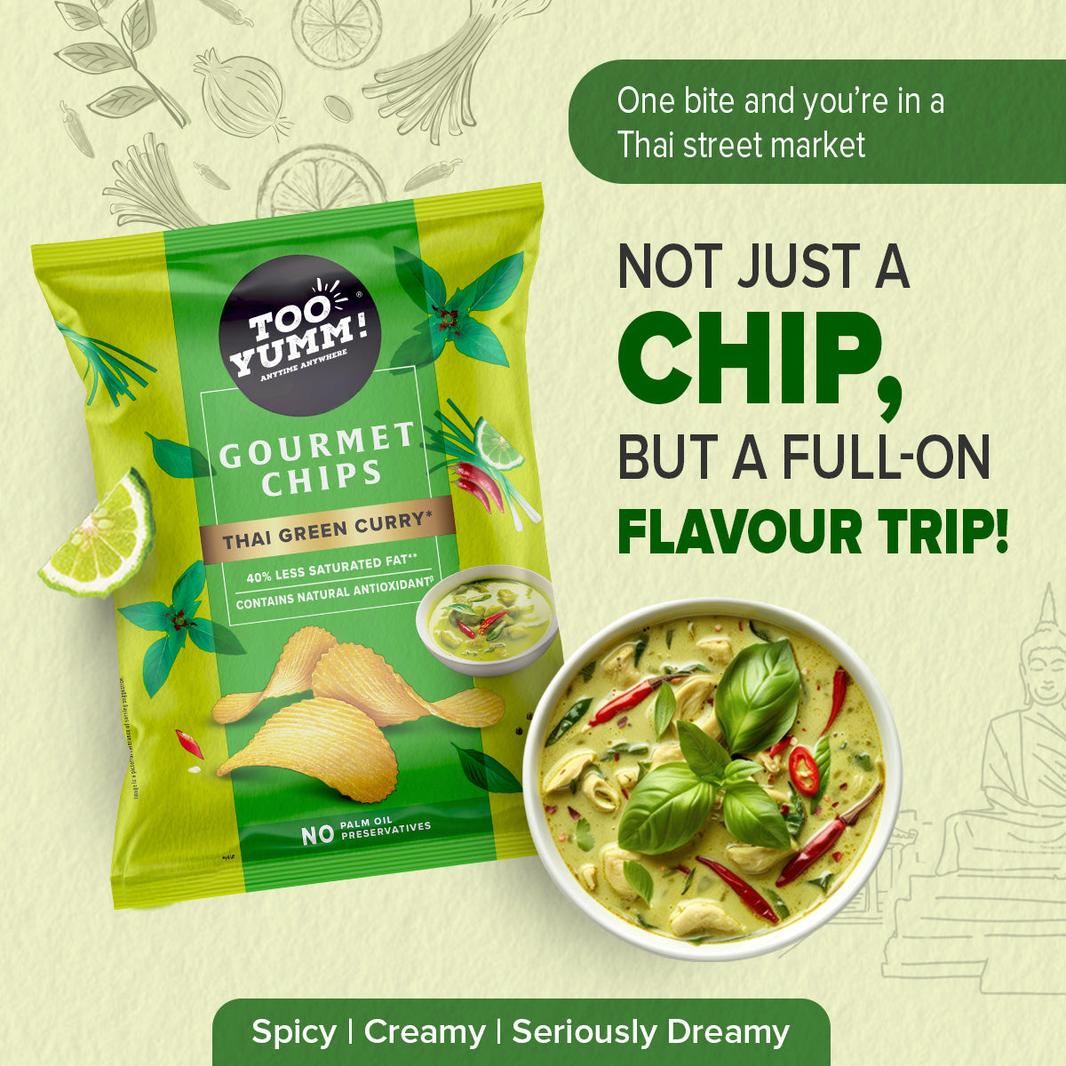 Thai Green Curry Gourmet Chips