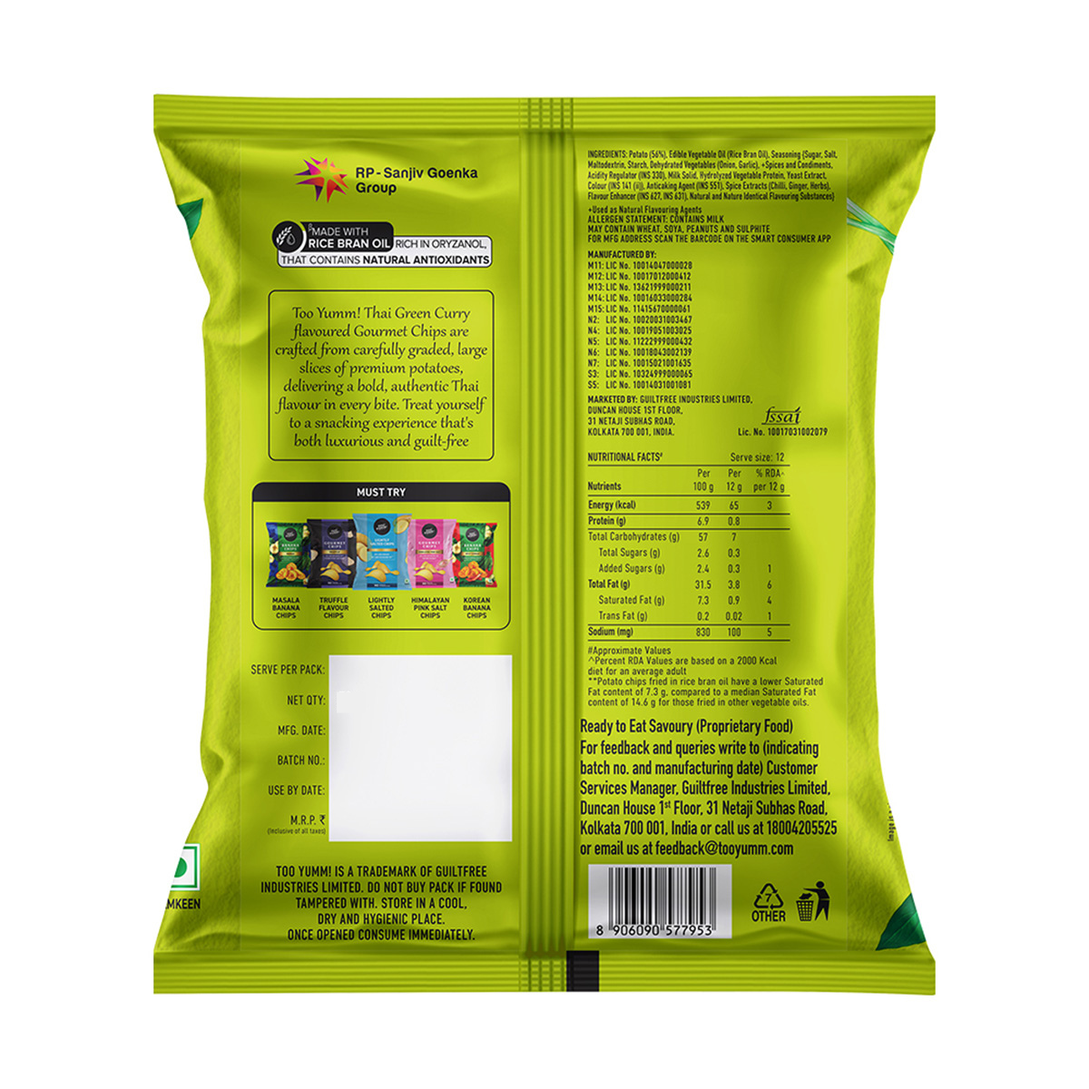 Thai Green Curry Gourmet Chips